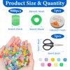 SHENSAIGO 900PCS Luminous Pony Beads, 6 X 9mm Kandi Beads