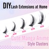[Wholesale-Only 100 Pack] Geeneiya Spikes Manga Lash Clusters D Curvature