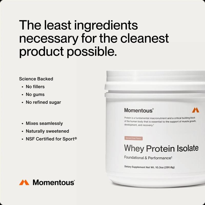 Momentous Whey Protein Isolate Powder - Various Limited-Edition Flavors |