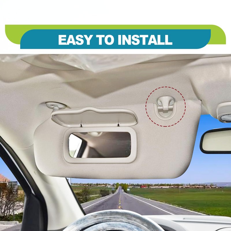SYudwen 2 Pcs Sun Visor Clips, Car Sun Visor Support