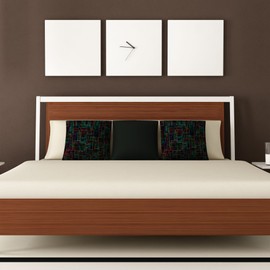 DENY Designs Jacqueline Maldonado Matrix Throw Pillow, 18 by 18-Inch