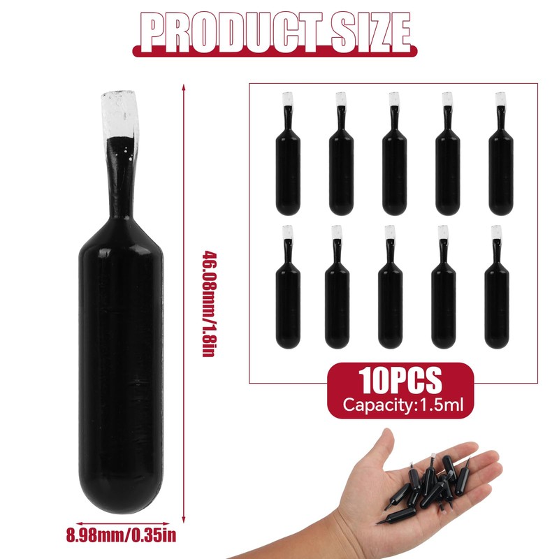 10 Pcs Identity Theft Protection Roller Stamp Ink Set with