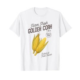 Farm Fresh Golden Corn Retro Sweet Vegetable Farmers Market T-Shirt