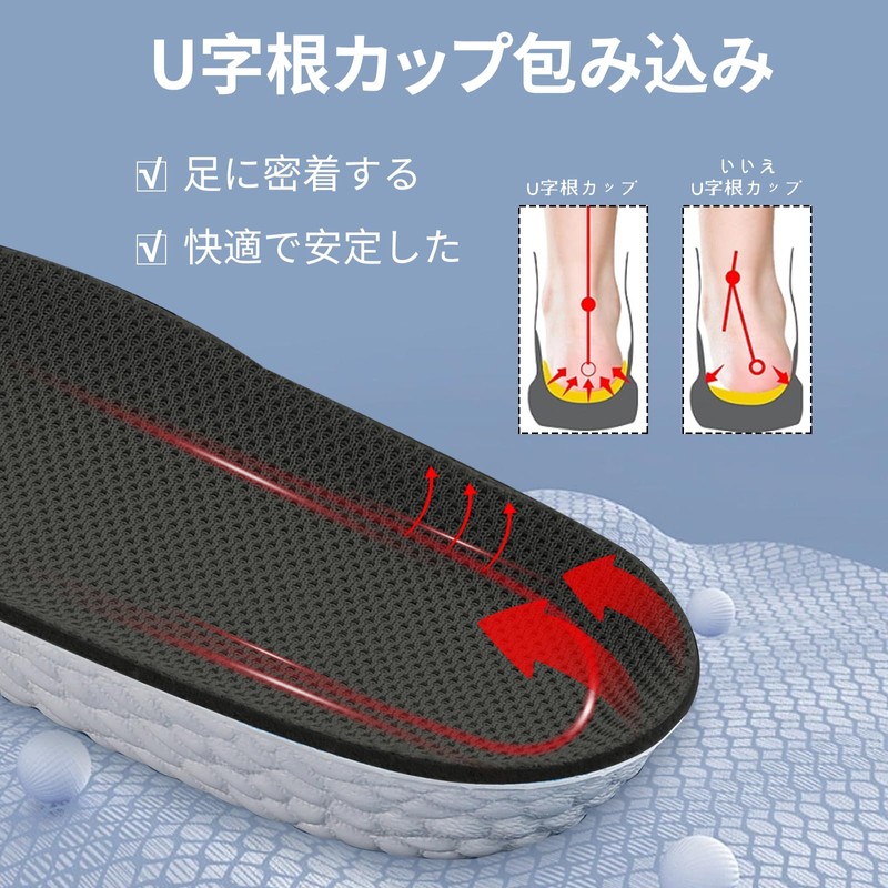 [Kozzim] Secret Insole, Arch Support, Athletic, Half Size, No Mix,