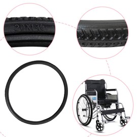 zalati Wheelchair Tires Solid Replacement Non-Pneumatic with Stab and Explosion-Proof Polyurethane Material for Wheelchair Replacement - 24x1 3/8 Inch