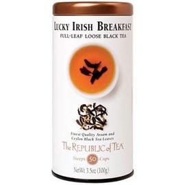 The Republic of Tea Black Full-Leaf Loose Tea (Lucky Irish Breakfast Black, 3.5 oz Refill Bag)