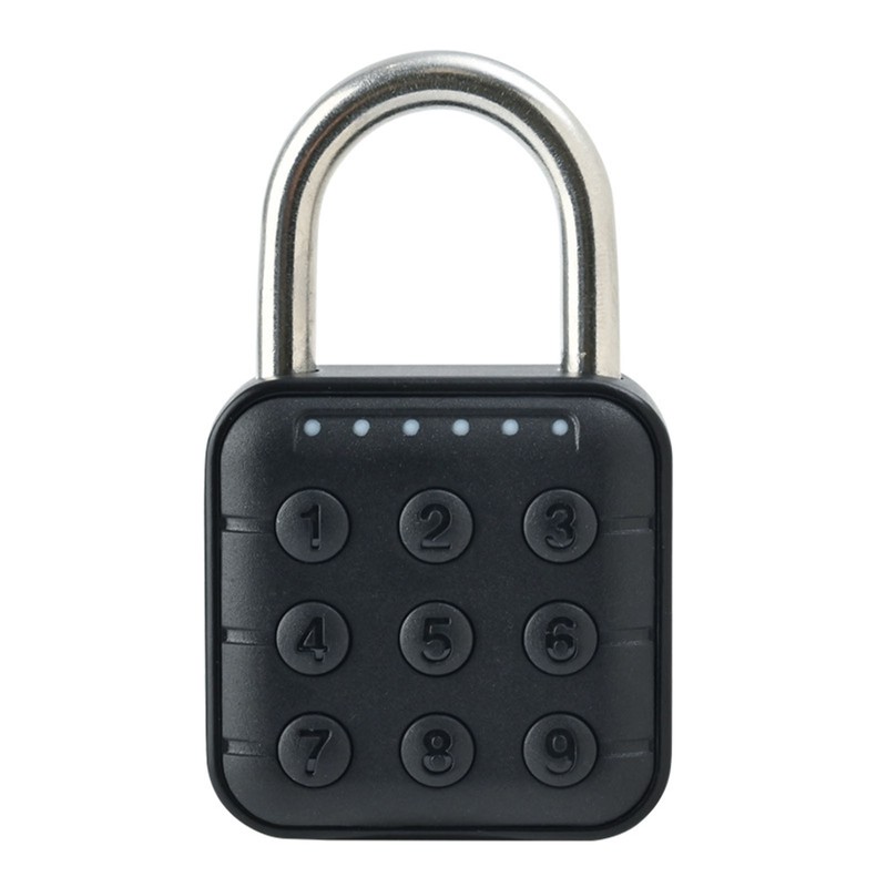6 Digit Password Lock Electronic Combination Lock IP67 Waterproof Padlock