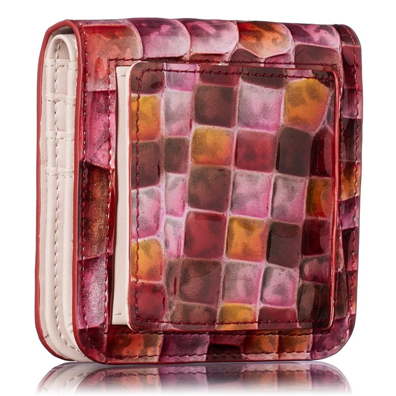 Voice le murrine Women's Bifold Mini Wallet, Made in Italy,
