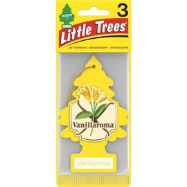 LITTLE TREES Car Air Freshener | Hanging Paper Tree for Home or Car | Vanillaroma | 3 Pack