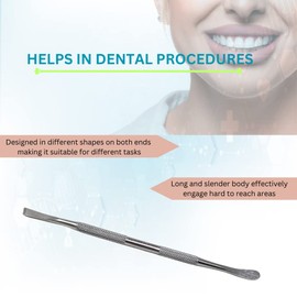 Periosteal Dental Elevator WEST W2 Surgical Instrument With Double Ended Design Comes In Knurled Grip Handle Made of Stainless Steel For Oral Care