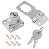 Kyuionty 4 Pcs Keyed Hasp Locks 2.5 Inch Twist Knob