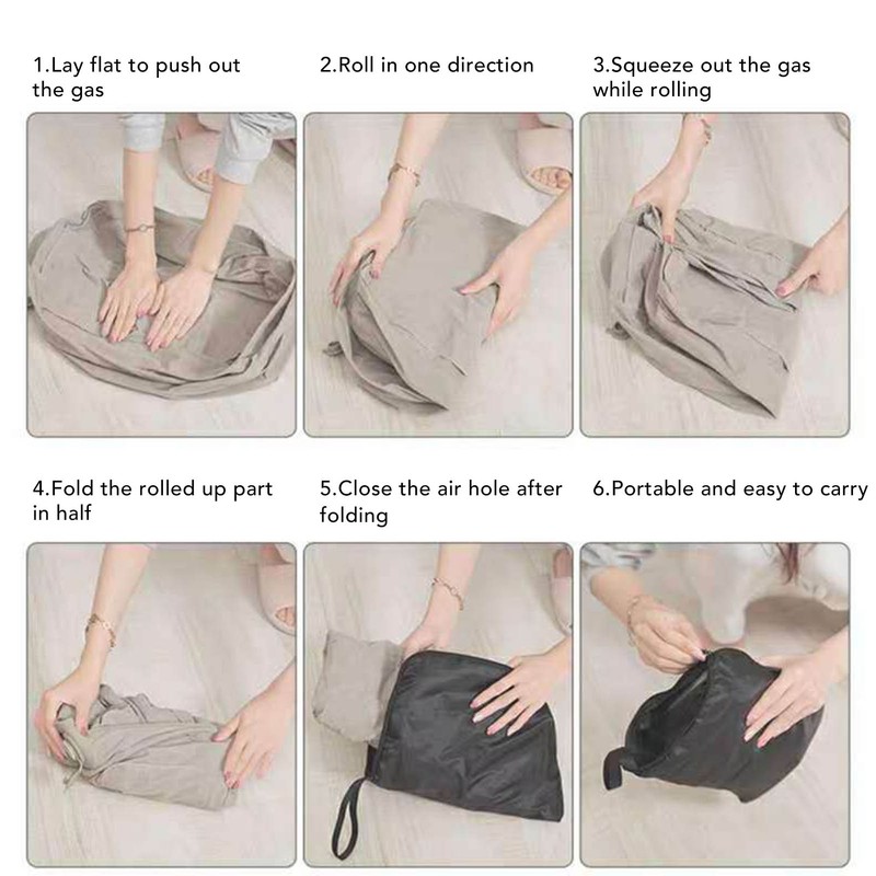 Inflatable Foot Rest Pillow Adjustable 3 Layers Travel Airplane Foot