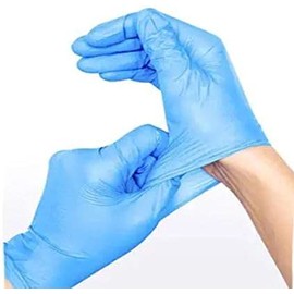Basic Synmax Synthetic Vinyl Exam Glove,Powder Free,Large,100/Box,Blue,BMPF-3003
