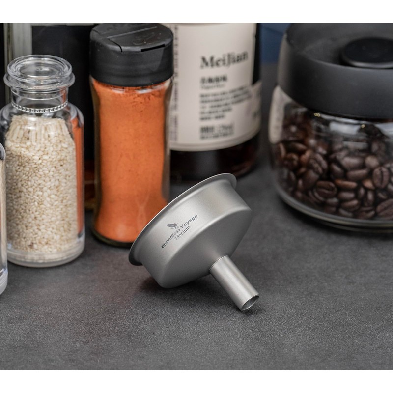 Boundless Voyage Titanium Mini Funnel Flagon Accessories Multi-use Kitchen Funnel