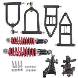 340mm Front Suspension Shock Upper & Lower Swingarm Kit Replacement for Quad Bike ATV/Go Kart DIY Kart ATV Part