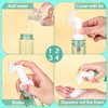 4Pcs Foam Bottle with Brush, Empty Plastic Foaming Soap Dispenser,