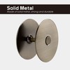 Siwil Door Hole Cover Plate, 2-5/8" Diameter Solid Steel, Hole