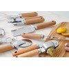 KLEENE 10-Piece Wooden Handle Kitchen Utensils Set, Stainless Steel Cooking