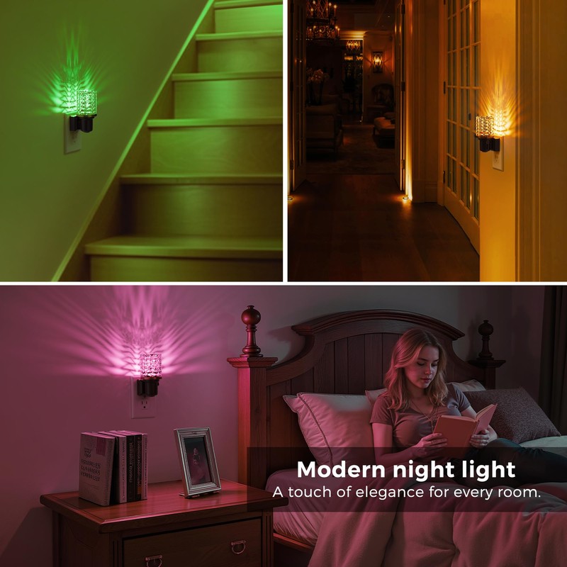 L LOHAS LED Night Light, 2 Pack Dimmable Night Lights