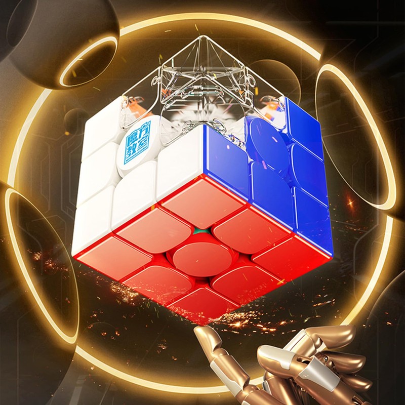 Moyu RS3M V5 Dual Adjustment 3x3 Speed Cube with Robot