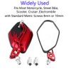 ESUPPORT Red Motorcycle Motorbike 8mm 10mm Rearview Side Mirror ATV