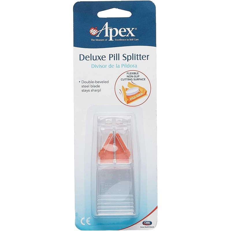Apex Deluxe Pill Splitter - Pill Splitter with Retracting Blade