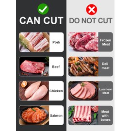 ONCE FOR ALL Fresh Meat Slicer with Handle Kitchen Knife Set For Meat Slicing Shredding, Manual Jerky Cutter Food Slicer For Beef Pork Mutton For Home Cooking BBQ Hot Pot