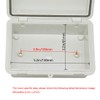 Zulkit IP65 Waterproof ABS Plastic Electrical Box - Hinged Shell,