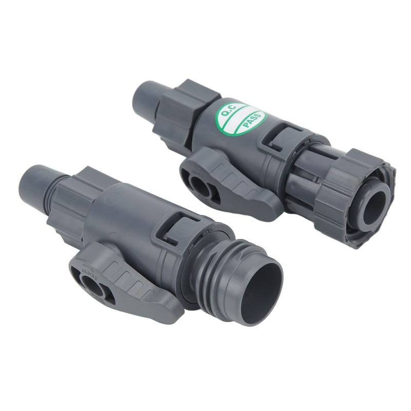 Aquarium Water Control Connector Double Valve Leakage Proof Quick Release