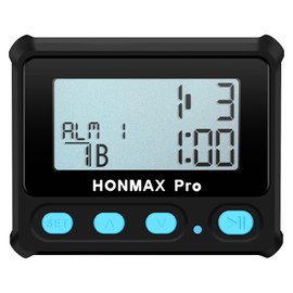 HONMAX 8100 プロフェッショナルインターバルタイマーとストップウォッチ-ブラック。