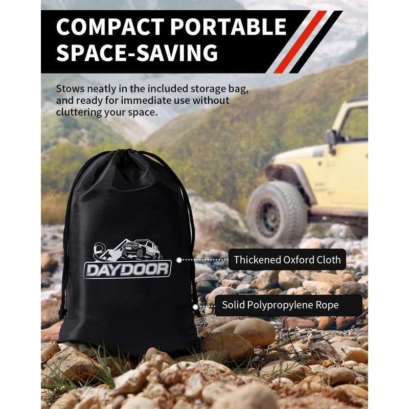 DAYDOOR 56,000 LBS Soft Shackle Recovery Kit, 1/2" x 22"
