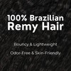 SIYUSI Kinky Straight Clip In Extensions, 100% Brazilian Remy Human