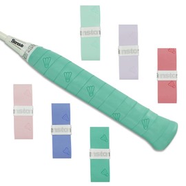 Senston Tennis Badminton Grip Tape Anti-Slip Super Absorbent Grip Pattern Design (6 Pack)