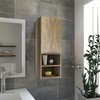 Benicabaly Mila Bathroom Cabinet for Organized Serenity, Two Interior Shelves,