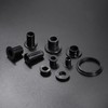 sourcing map 4pcs Flanged Sleeve Bearings 12.1mm Bore 14.7mm OD