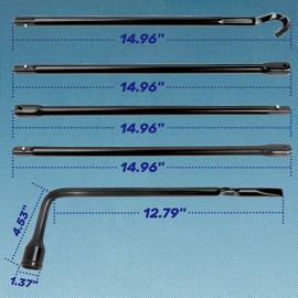 Xongjojo Spare Tire Tool Kit with Tire Jack Handle and Wheel Lug Wrench Compatible with 2007-2021 Tundra 2008-2021 Sequoia