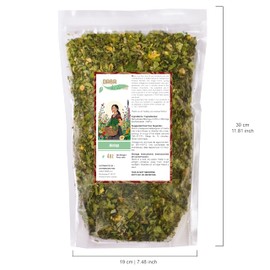 Moringa Leaf (Hoja de Moringa) 4 oz, (115 gr). Dehydrated loose leaves in a re-sealable package. Moringa Herbal infusion Tea