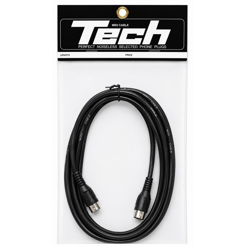 Kikutani TECH MIDI Cord 19.7 inches (50 cm) TM-50 Black