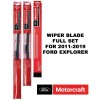Motorcraft Wiper Blades Genuine OEM Full Set of 3 For