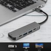 5in1 USBC to TypeC 3 USB 3.0 Hub HDMI Ethernet