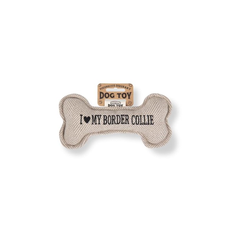 History & Heraldry Squeaky Dog Toy (I my Border Collie)