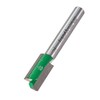 Trend CraftPro Straight Two Flute Router Cutter Bit, 1/4 Inch