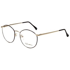 Calabria Sebastiano 730 Designer Reading Glasses +3.50 Tortoise Gold Black Men Women Single Power Readers Trendy Eyeglass