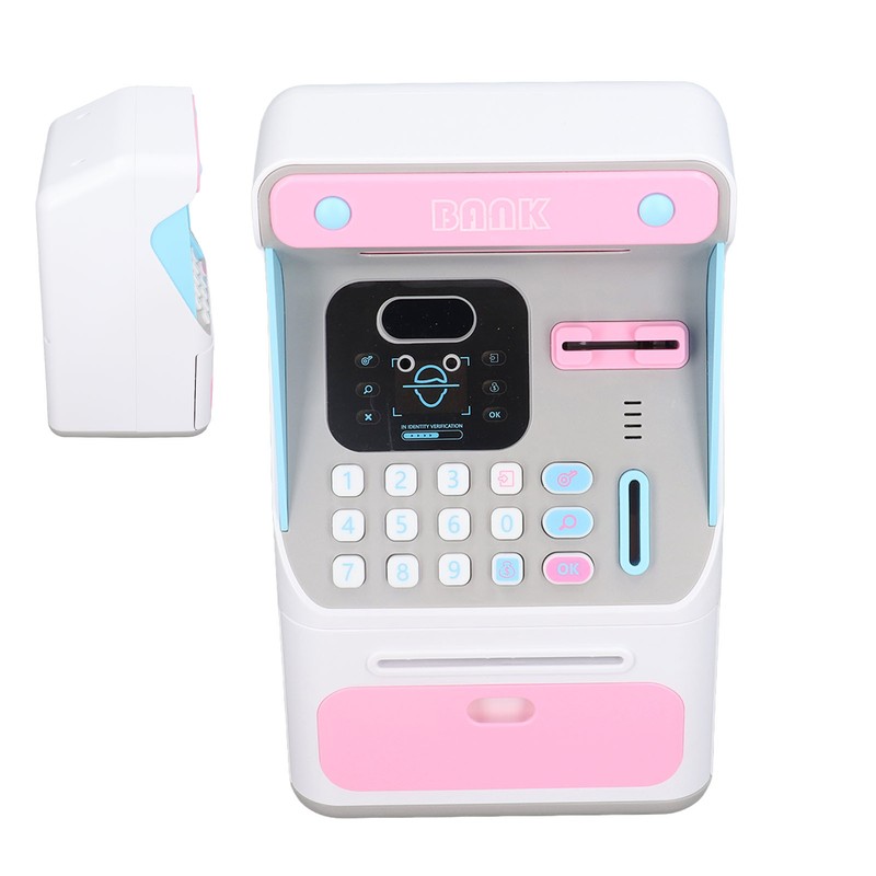 Kids ATM Savings Money Bank Large Capacity Password Safe Face