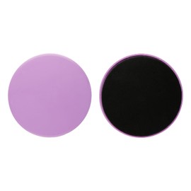 Bojueshaw 2Pcs Dual-Sided Gliding Discs,Core Sliders,Ultimate Core Trainer for Full Body Workout on Carpet & Hard Floors,Home Gym Core Trainer(Purple)