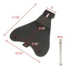 Black Motorcycle Rivet Solo Seat Spring Bobber With Base Plate