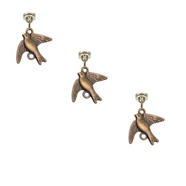 Brass Hinge Head Home Decoration Bird,Magnetic Hinge Dropper Hanging,Magnetic Hinge Head Toppers,Door Hinge Pin Topper (Brass)