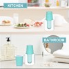 BYAWAY 2 Pack Bathroom Cup Dispenser 3 oz Countertop -