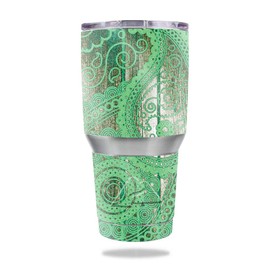 MightySkins Glossy Glitter Skin for Ozark Trail 30 oz Tumbler - Vintage Paisley | Protective, Durable High-Gloss Glitter Finish | Easy to Apply, Remove, and Change Styles | Made in The USA