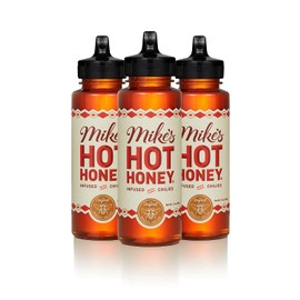 Mike’s Hot Honey, 12 oz Squeeze Bottle (3 Pack), Honey with a Kick, Sweetness & Heat, 100% Pure Honey, Gluten-Free & Paleo